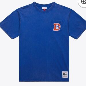 Mitchell & Ness Blue “Throwback” Denver Bronco Tee